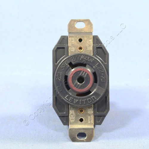 Leviton turn twist locking receptacle outlet nema l15-20r 20a 250v 3? bulk 2420 for sale