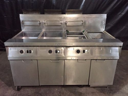 Frymaster 3 bank gas fryer w/dump station model FM345ESE