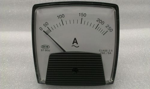 ST-90u SEW PANEL METER 3.5&#034; 0-250AAC IN:0-5AAC