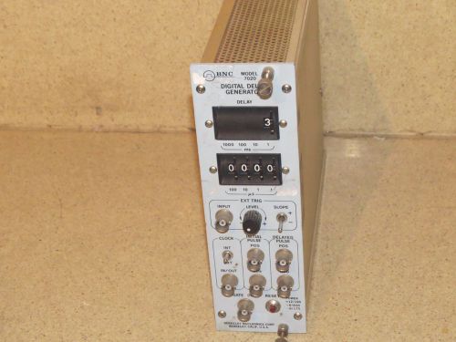 BNC BERKELEY NUCLEONICS CORP MODEL 7020 DIGITAL DELAY GENERATOR NIM BIN (B)