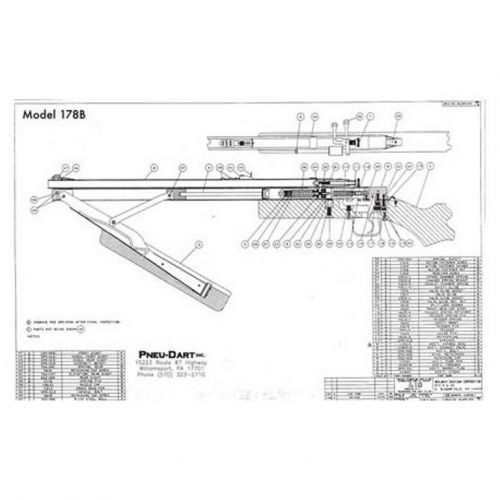 Pneu-dart o ring for bolt assembly 178b air rifle only! cattle bovine darts for sale