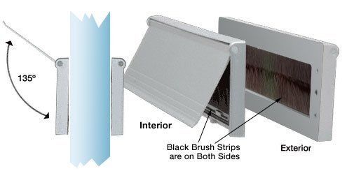 Crl satin anodized no-draft 3 x 11-1/2 mail slot for sale