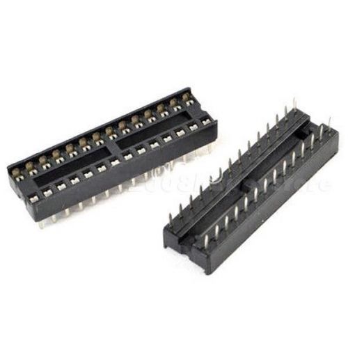 5 PCS New DIP 28 pins narrow IC Sockets Adaptor Solder Type Socket HYSG