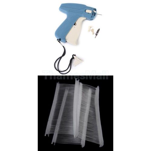 10000pcs 1.38&#034; regular garment price label hanging tag barbs + tag gun machine for sale