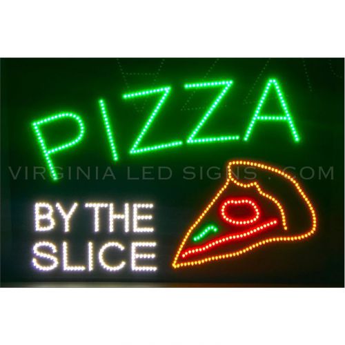 Pizza by the slice led sign neon looking 35&#034;x22&#034; high quality very bright for sale