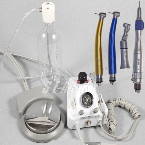 Dental Portable Turbine Unit Fit Compressor w/ High Slow handpiece Kit 2color CH