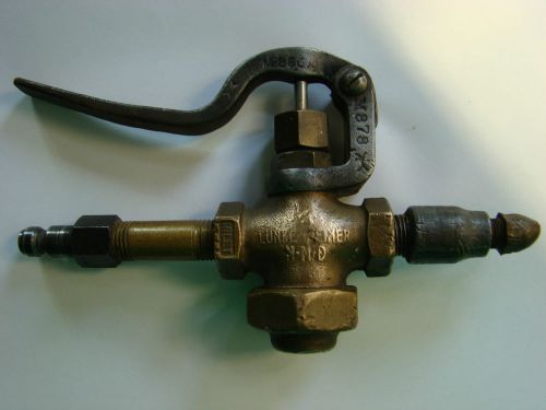 VINTAGE LUNKENHEIMER 150 BRASS HANDLE INDUSTRIAL STEAM AIR PRESSURE VALVE