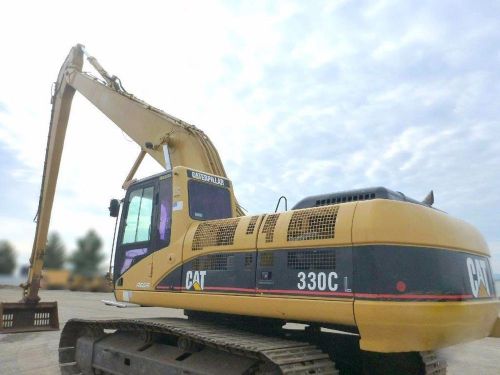 2004 cat 330cl long reach excavator pond dredge (stock #1796) for sale