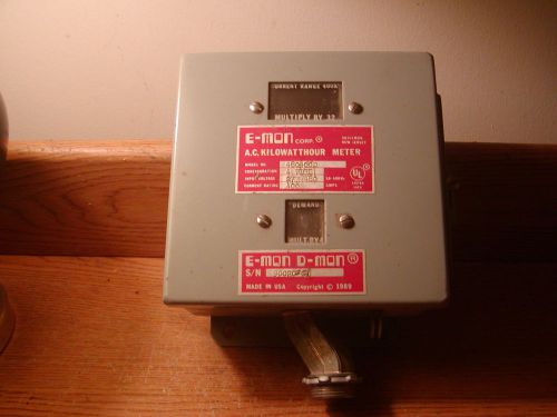 E-MON D-MON 480400D A.C.KILOWATT HOUR METER - 400 AMP, 277/480V, 4 WIRE