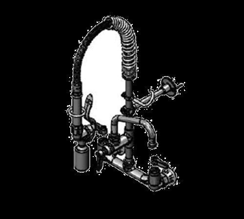 T&amp;S Brass MPY-8WLN-06 Mini Pre-Rinse Unit 8&#034; wall mount base spray valve