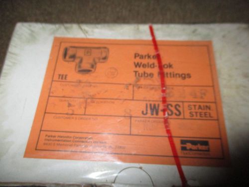 Parker 8 JW-SS Weld Lok Tube fitting Stainless stl  tube socket Tee 5 PIECES