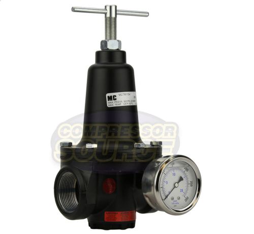 New .75&#034; 3/4&#034; Inline Compressed Air Compressor Line High Flow Regulator Valve