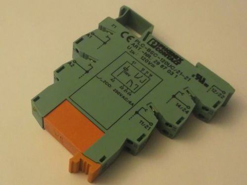 2967031 PHOENIX QTY 1 PLC-BSC-120UC/21-21 &amp; SCHRACK RELAY RTE24110 QTY 1 -  NEW