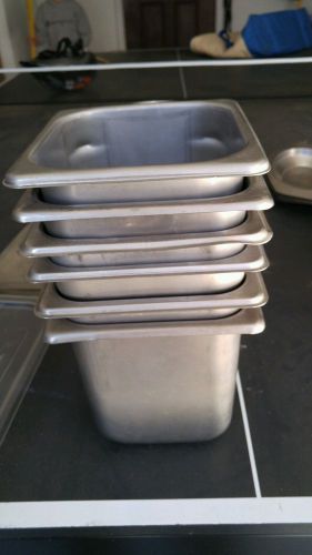 6 POLAR WARE STEAM TABLE PAN 2 - 1/2 QT E06066 sixth 1/6