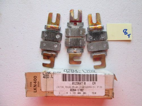 8 NEW IN BOX BUSS BUSSMAN FUSE LINKS LKN400 LKN-400 LKN 600 250V   (191-2)