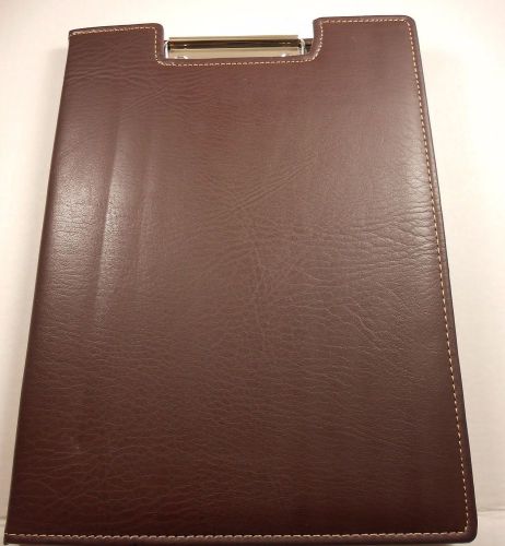 Chocolate Brown Leather Executive Binder 9 W x 12 L - FREE SHIPPING