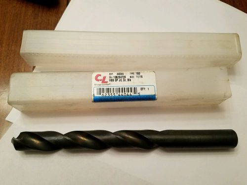 Chicago-Latrobe 11/16&#034; Black Oxide HSS 118 Degree Jobber Length Drill Bit NEW