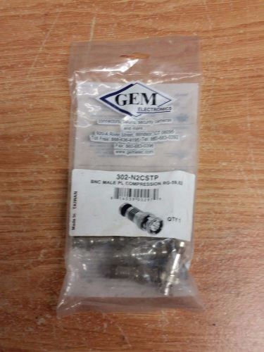 (PACK OF 10)--GEM ELECTRONICS BNC PLUG COM SEAL RG59,