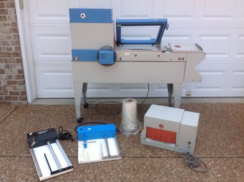 APS SHRINK WRAP HEAT PRESS SEALER EQUIPMENT LOT MACHINE TUNNEL TABLE TOP KOALA