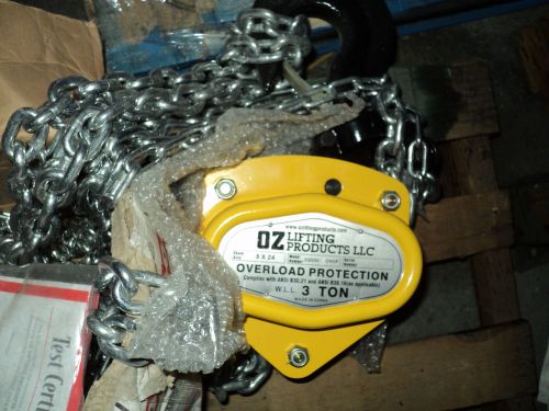 Oz lifting products oz030-20chop manual chain hoist, 6000 lb for sale