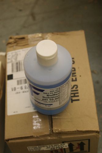 CASE OF 6 NEW FISHER SOLUTION BUFFER PH 10.00 500ML BLUE SB115-500