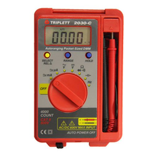 Triplett 2030-C 2030 Pocket-Sized Autoranging Digital Multimeter