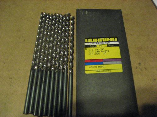 GUHRING 4.09MM(#20) TURBO FLUTE T/L DRILL (AA2624-10)