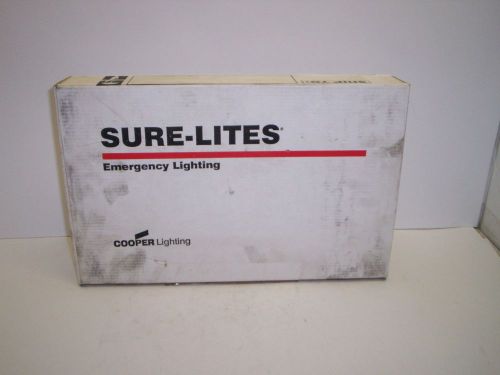 COOPER SURE-LITES CX62R DIE CAST ALUMINUM LED EXIT 120/277 VAC DOUBLE FACE NIB