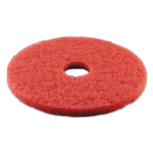 &#034;Standard 14-Inch Diameter Buffing Floor Pads, Red&#034;