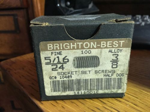 QUANTITY 300 BRIGHTON BEST SOCKET SET SCREWS HALF-DOG PT. 5/16  24  3/8