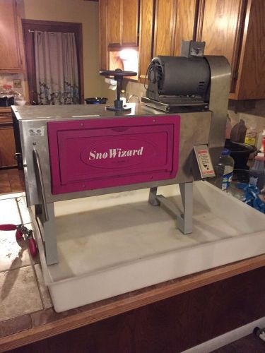 SNO WIZARD COMMERCIAL BLOCK ICE SHAVER, SNO BALLS