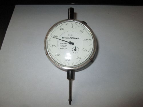 BROWN &amp; SHARPE .001 INDICATOR GAUGE 8341-942... 1.000 RANGE SHOCK PROOF JEWELED