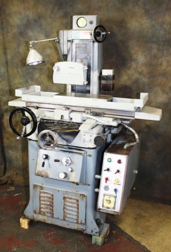 8&#034; W 18&#034; L Boyar-Schultz 3A HUSK-E-LINE SURFACE GRINDER, AUTO IDF, 3X AUTO FEEDS