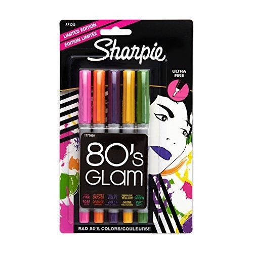 Sharpie Ultra-Fine-Point Permanent Markers, 5-Pack Limited-Edition Colored