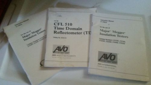 BIDDLE tester manuals