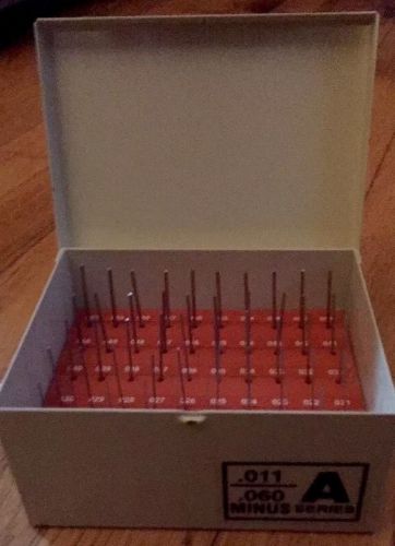 Vermont gage a series minus pin gage set for sale