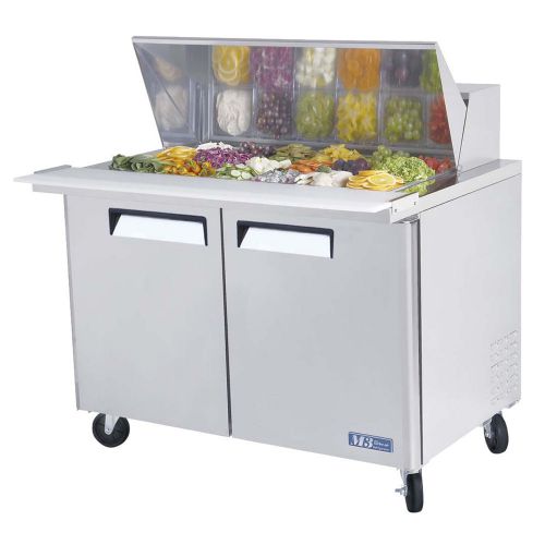 Turbo air mst-48-18, 48-inch mega top refrigerated salad / sandwich prep. table for sale