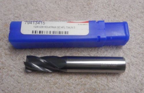 ATRAX    CARBIDE  END MILL    1/2&#034;   4 FLUTE  CENTER CUT