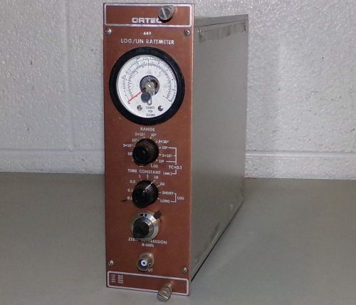 ORTEC 449 LOG/LIN RATEMETER NIM BIN MODULAR