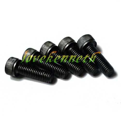 50pcs M3 Black Alloy Steel Internal Hex Socket Cylinder Head Cap Bolt Screw Bolt