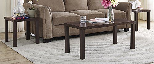We coffee tables furniture 3 piece wood coffee table set espresso new free sale for sale
