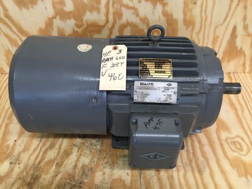 Rebuilt REULAND FRAME 215T 3PH 460V 60HZ W/ Motor Brake