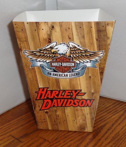 HARLEY DAVIDSON POPCORN BOX # 1. MOTORCYCLES.....FREE SHIPPING