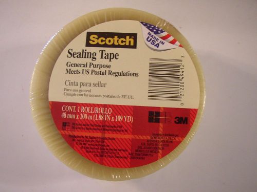 SCOTCH SEALING TAPE 24 ROLLS NIB SCOTCH PACKING TAPE 48mm X 100m 1.88 IN X109YD