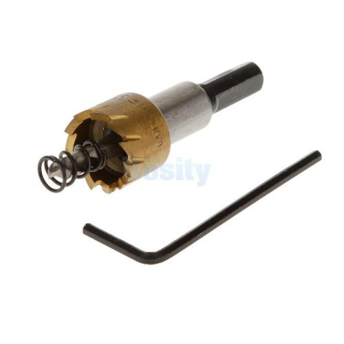 18.5mm HSS High Speed Hole Bit Cutter Saw Drill Tool f/ Alloy Metal Wood