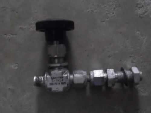 Swagelok/whitey 1/4&#034; steel ball needle valve s-1vs4 for sale