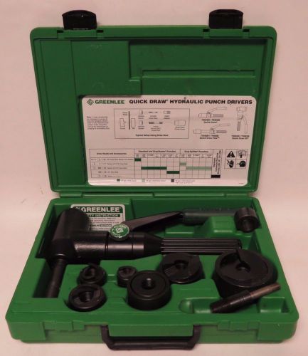 Greenlee 7906SB Quick Draw 90 HYDRAULIC PUNCH DRIVER w/ 1/2&#034; Thru 2&#034; Punches