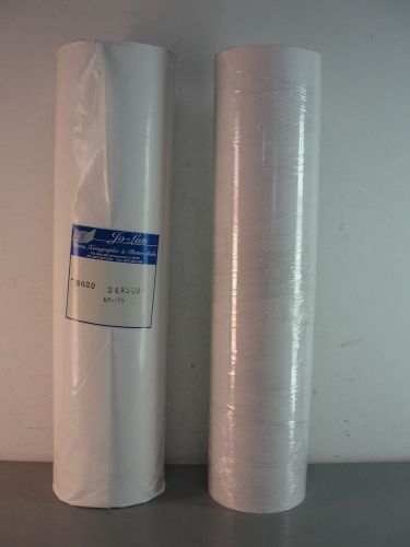 JO-LAN DIAZO XEROGROAPHIC PLOTTER MEDIA BOND PAPER ROLL 24x500 3&#034; CORE 8620 LOT