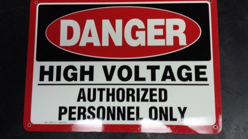 ( BRAND NEW LOT OF 7 ) DANGER HIGH VOLTAGE SIGN