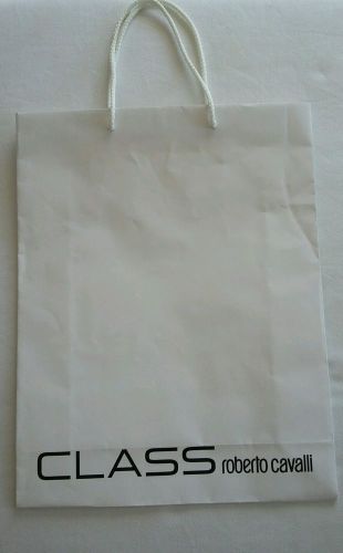 Roberto Cavalli white Paper shopping/Gift Bag, SMALL SIZE, totaly new